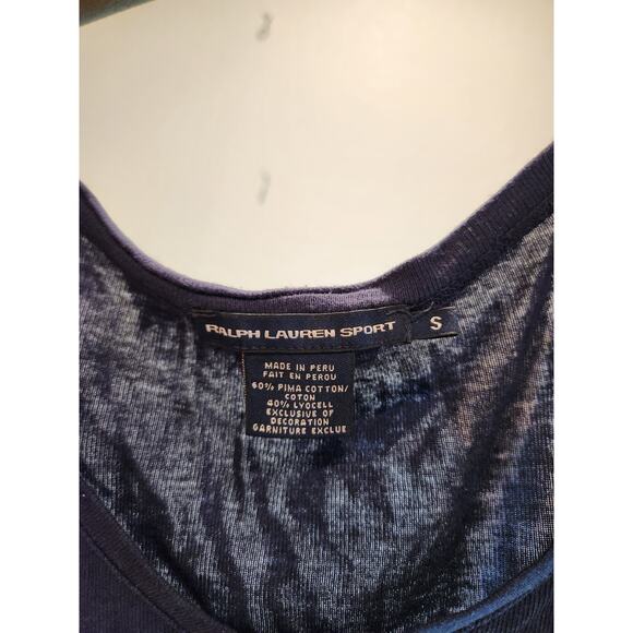 Ladies RLX Ralph Lauren longsleeves Soft Pima Stretch Knit Shirt in Refined Navy - Picture 3 of 6